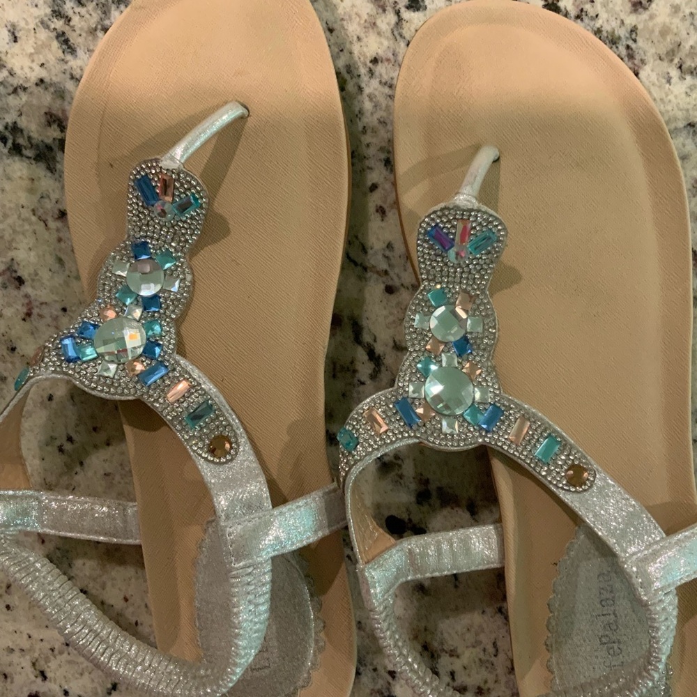 Wedding Crystal sandals.